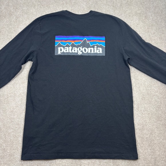Patagonia Black Long Sleeve Responsibili-Tee Shirt Men's Size Large EUC 39161‎ - Picture 4 of 6